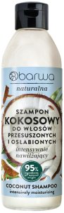 BARWA Naturalna Szampon intensywnie nawilżający do włosów Kokosowy 300 ml 1