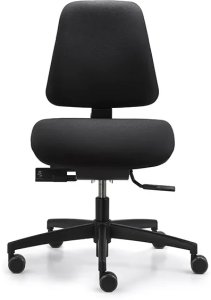 Kontorstol Dauphin® Shape S, sort 1