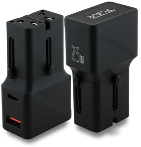 Tumi Ładowarka sieciowa TUMI Travel Adapter   25W USB-C / USB-A + Kabel USB-C/USB-C czarny 11