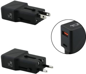Tumi Ładowarka sieciowa TUMI Travel Adapter   25W USB-C / USB-A + Kabel USB-C/USB-C czarny 12