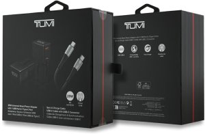 Tumi Ładowarka sieciowa TUMI Travel Adapter   25W USB-C / USB-A + Kabel USB-C/USB-C czarny 9