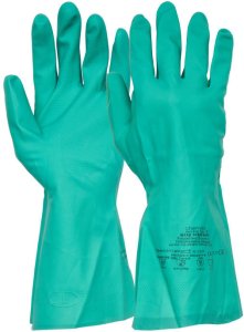 Gummihandske Chemitril str. 9 - Nitril/NBR - Tykkelse 0.38mm - Længde 33cm 1