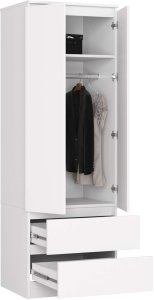 SZAFA STAR S 60 cm 2 DRZWI 2 SZUFLADY PK BIAŁA 2