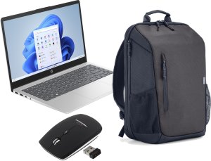 Zestaw Laptop HP 14 / Plecak HP / Mysz / 834W7EA / Intel i3-1315U / 16GB / SSD 512GB / Intel UHD / FullHD / Win 11 / Srebrny 1
