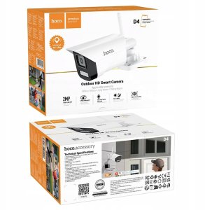 HOCO kamera zewnętrzna gun-type Full HD D4 biała 2