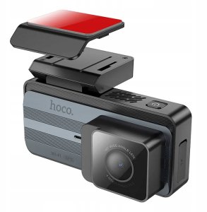 HOCO kamera samochodowa z wyświetlaczem 3,69" 2K GPS DV11 srebro szara 4