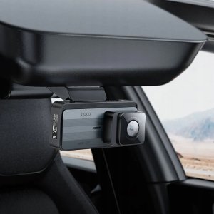 HOCO kamera samochodowa z wyświetlaczem 3,69" 2K GPS DV11 srebro szara 7