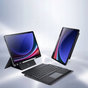 DUX DUCIS etui DK składane z klawiaturą bezprzewodową do SAMSUNG Tab S10 Plus/S9 Plus/S9 FE Plus czarne 3