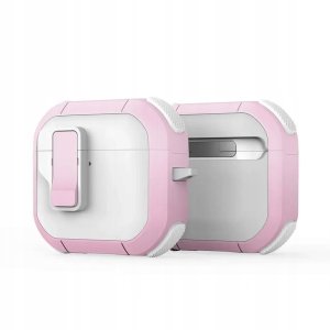 DUX DUCIS futerał PECP ochronny TPU+PC na AirPods 4 biało różowy 1