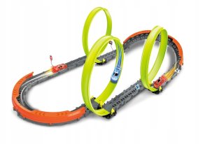 Tor wyścigowy pętla dla samochodzików autka zestaw napęd 48w1 372cm 2