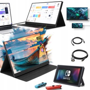 Ekran Przenośny MONITOR 14" FHD 1920x1080 3ms USB-C HDMI Głośniki 11