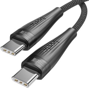 Boste Metalic Ring Series | Kabel USB-C do USB-C, szybkie ładowanie, transmisja danych, 60W, 1m, czarny 1