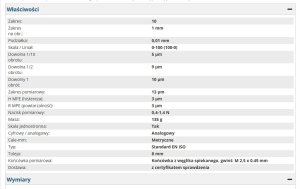 CZUJNIK ZEGAROWY 10/0.01 2
