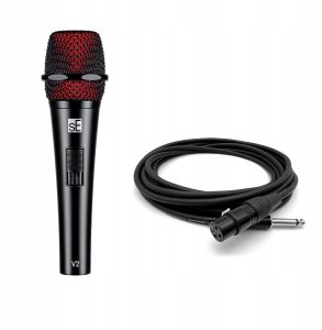 sE V2 Switch QTR - Mikrofon dynamiczny, kabel XLR-TS 5m 5