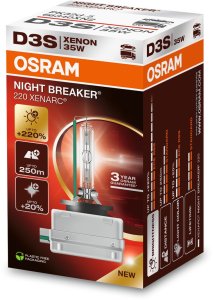 Żarówka (Karton 1szt.) D3S 42V 35W PK32D-5 XENARC NIGHT BREAKER 220, biała 4500K 1