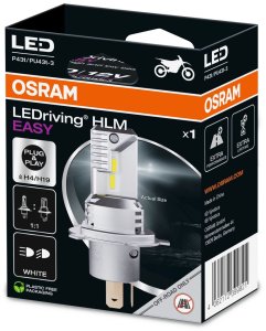 Żarówka LED (Blister 1szt.) H19/H4 12V 19.0/18.7W P43T bez homologacji drogowej, do motocykli LEDriving HL EASY, biała 6500K 1