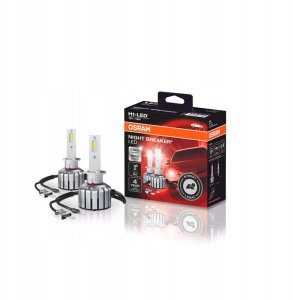 Żarówka LED (Zestaw 2szt.) H1 12V 16W P14,5S bez homologacji drogowej NIGHT BREAKER LED, zimna biel 6000K 1
