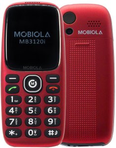 TELEFON GSM MOBIOLA DLA SENIORA MB3120i  2G CZERWONY 1