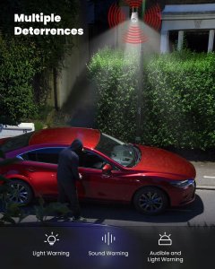 ieGeek ZS-GX1S Zewnętrzna kamera monitoringowa 2K akumulator zewnętrzny 6