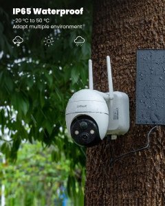 ieGeek ZS-GX1S Zewnętrzna kamera monitoringowa 2K akumulator zewnętrzny 9