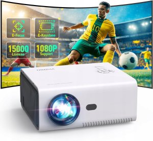 Mini rzutnik YUZINO 2024 WiFi Bluetooth, przenośny rzutnik kino domowe 1