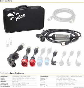Mobilna Stacja ładowania elektryków Juice Booster 2 Traveller Plus JB2M3E2 4