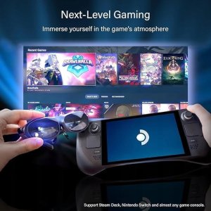 ZESTAW Rokid Joy Pack Max okulary AR STACJA 360" mikro-OLED 600 nitów 6