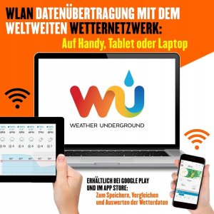 Stacja pogody Sainlogic WS3500 7w1 bezprzewodowa czujnik zewnętrzny 3