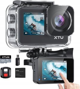 Zestaw XTU S6 Action Cam 4K30FPS wodoszczelna kamera sportowa 20 MP UltraHD 1