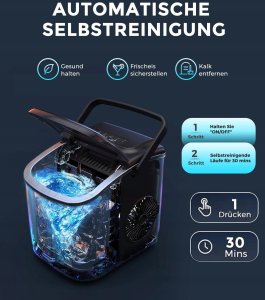 Kostkarka do lodu Sigma ecozy IM-BS260C Mała kostkarka do lodu 2 rozmiary kostek lodu 3