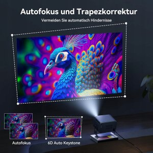 Polocsh M13 Projektor 360 4K FullHD WiFi6 Bluetooth kino domowe 25000l 4