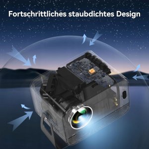 Polocsh M13 Projektor 360 4K FullHD WiFi6 Bluetooth kino domowe 25000l 7