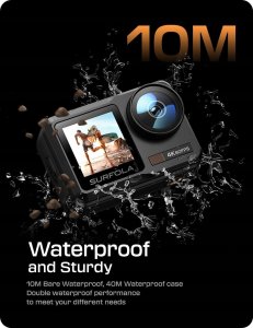 Surfola SF630 Action Cam 4K 60 FPS kamera podwodna sportowa WiFi 1350 mAh 3