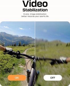 Surfola SF630 Action Cam 4K 60 FPS kamera podwodna sportowa WiFi 1350 mAh 7