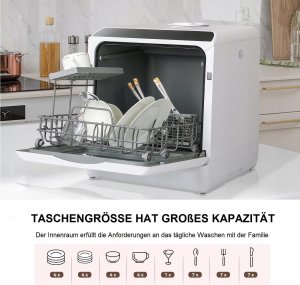 Mini zmywarka do naczyń 5l przenośna wolnostojąca 6 programów 5