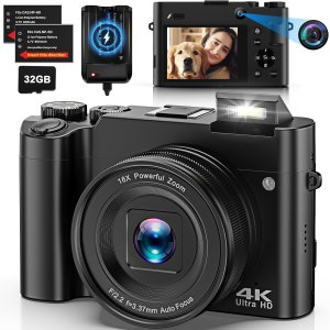 Aparat cyfrowy Aoregre Dual Camera 4K 64 MP 32 GB kompaktowy kamera 1