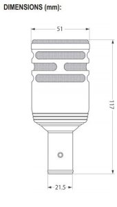 Mikrofon dynamiczny instrumentalny Audix D6 kick-drumy boxy bęben basowy 14