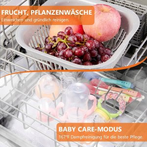 Karlxtom TDQR03A mini zmywarka do naczyń 5L 6 programów wolnostojąca nowa 6