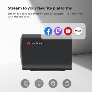 Kamera internetowa Blackmagic Nuroum NearStream VM33 bezprzewodowa na żywo Nowa 4