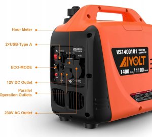 AIVOLT agregat prądotwórczy 1400W generator prądu benzynowy przenośny nowy 3