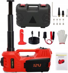 Inncen podnośnik samochodowy elektryczny lewarek 5T DC 12V hydrauliczny 4w1 1