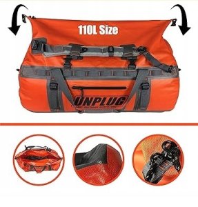 Verk Plecak 65L torba wodoodporna na motocykl łódż worek marynarski UNPLUG 5