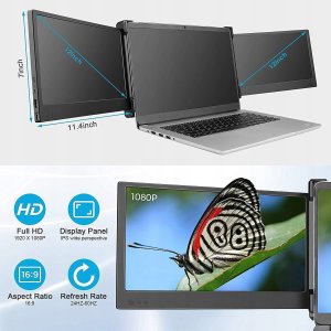 Teamgee P2 Przenośny monitor do laptopa 12" Dual Triple Monitor dodatkowy 5