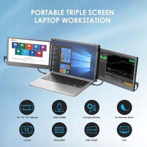 Teamgee P2 Przenośny monitor do laptopa 12" Dual Triple Monitor dodatkowy 6