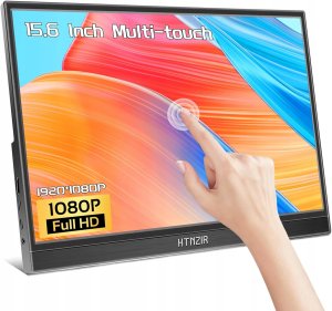 Przenośny ekran dotykowy 15,6 HTNZIR wyświetlacz FHD dodatkowy monitor IPS 1