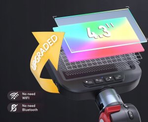 Ralcam Kamera endoskopowa H406B inspekcyjna 6,2 mm HD 4,3"teleskopowa 2024 2