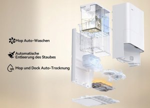 JONR P20 Pro mop Robot sprzątający stacja bazowa All-in-One 8000 Pa 2024 8