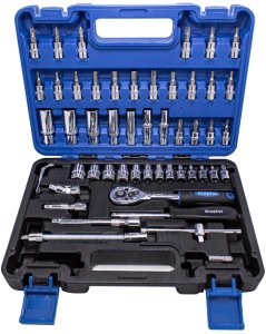 Zestaw narzędzi 1/4" bity nasadki 53el. 2