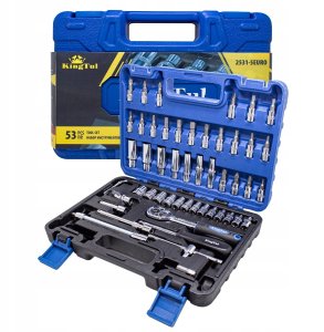 Zestaw narzędzi 1/4" bity nasadki 53el. 4