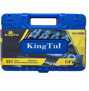 Zestaw narzędzi 1/4" bity nasadki 53el. 6